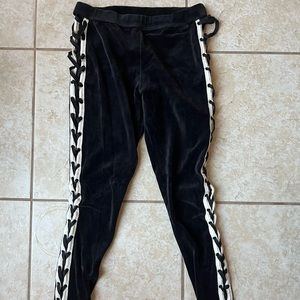 Puma by Rihanna Fenty Medium Black lace sides jogger pants